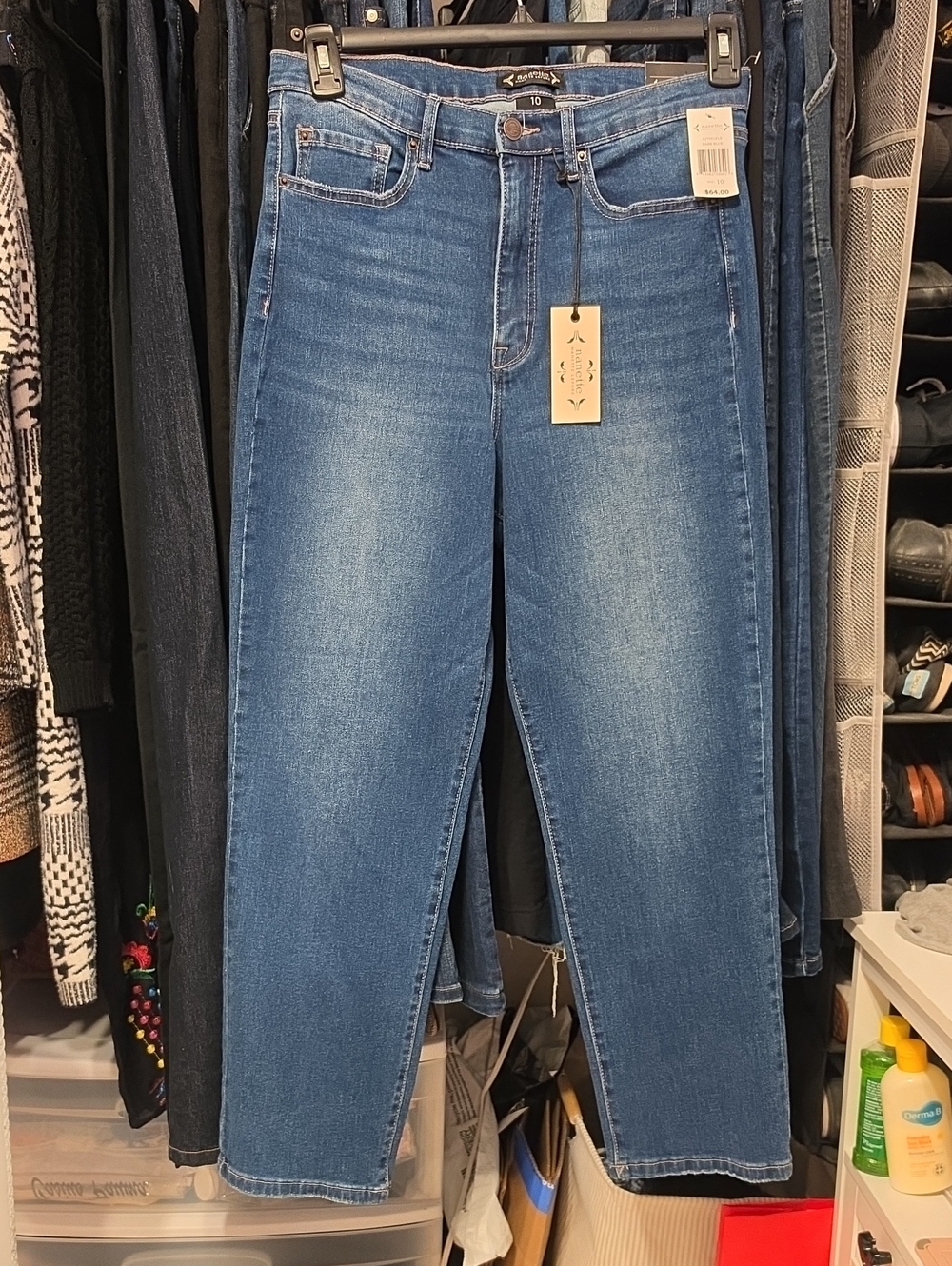 Nanette Lepore Medium Blue Straight Leg Women's Jeans